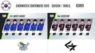 [KR] White Whale Incheon E-Sports vs GEEKSTAR (Part 2) | OWC 2019 S1 Trials: Korea