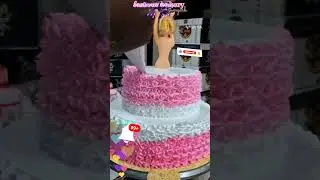 2 kg strawberry beautiful Dolls cake decorating #sanjay #sweet #bakery009 #shorts #doll #youtube💸🪆🍓💗