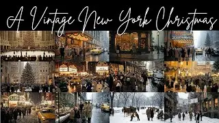 Old New York City Holiday Scenes | Classic Christmas Music | Seamless Loop