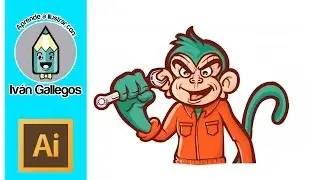 Ilustracion de un personaje en ilustrator