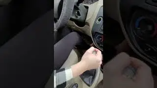Mini Driving In Her Black Flip Flops