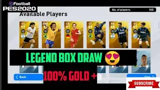 LEGEND box draw pes 2020 mobile | 100% Gold + rated player
