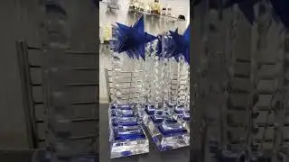 star acrylic trophy 🏆 awards momento and gift 🎁 item corporate trophy