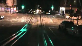 A nighttime ride on the Powell-Hyde Cable Car (San Francisco)