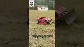self-charging battery cutting width 800mm wireless radio control robotic remote control mower