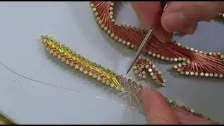 Filografi - balık sırtı tekniği ile Elif örgüsü (saç örgüsü) 1.part / Stringart- herringbone pattern