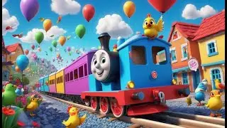 Choo Choo Express on the Rails 🚂 | Fun Train Song for Kids | Sing Along Adventure Rhyme