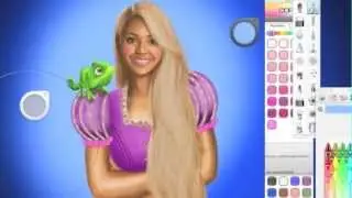 Speed Painting of Beyonc&eacute; as Rapunzel (Tangled)