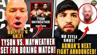 BREAKING! Mike Tyson vs. Floyd Mayweather SET for boxing match! MMA Community REACTS;Arman&nbsp;vs&nbsp;Hooker