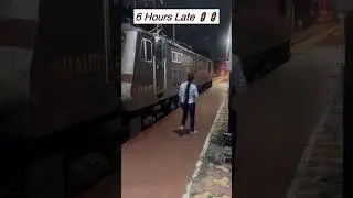 6 Hours Lates || Wap7 Power Full Locomotive #train #viralvide