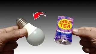 Cukup memakai bungkus minuman dan perbaiki bohlam led di rumah!