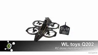 WL toys Q202 RC drone multi-terrain amphibie