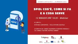 SPID: cos'è, come si fa e a cosa serve - WEBINAR