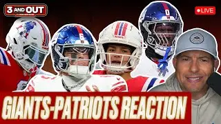 Reaction to Drake Maye & Patriots DOMINATING Jaxson Dart & Giants on MNF | 3 & Out NFL Live