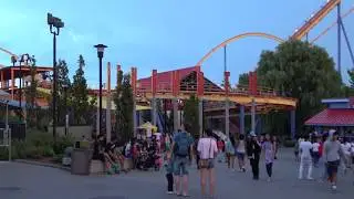 Canada's Wonderland Behemoth Roller Coaster Ride 4K