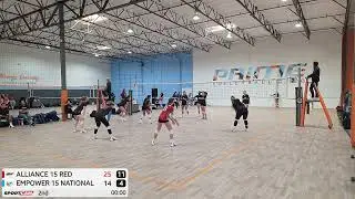 Alliance 15 Red vs Empower 15 National ***SET 2 *** 12/13/25 USAV ENTRY TOURNAMENT 