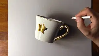 Drawing a cup... so realistic you can almost touch it 😱