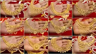 Exclusive bridal gold necklace design// 2026 designs light weight gold necklace design 