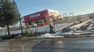 Nantes Saint-Herblain en pleine neige : dans le tram &agrave; Frachon