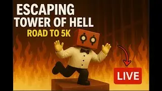 Can I Escape the Tower of Hell Without Dying?! 😱 | Live Challenge to 5K!