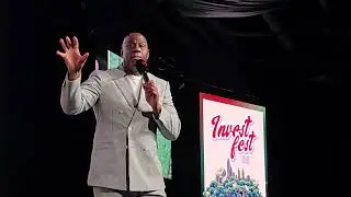 Magic Johnson speaks at Invest Fest 2025