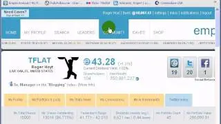 Empire Avenue - EAv and Twitter score tips