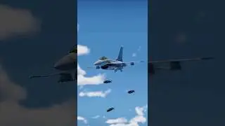 Mk-82 bomb strike sequence from F-16 over naval target🔥 #Mk82 #F16Jet #NavalStrike #AirAttack #Short