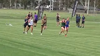 Ht2. 75 yards Wagners Fastest Female Footballer, Sponsored by Wagners, Pittsworth 30/10/2021