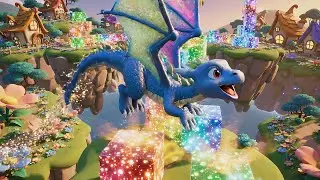 Roblox Baby Dragon Flew Through the Sparkling Sky | Nursery Rhymes for Kids & Baby Songs