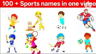 Sports Vocabulary ||100 sports names with pictures || Sports and games names in ENGLISH 