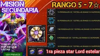 RANGO 5 DE 7* 😱 | TODO SOBRE LA MISION SECUNDARIA 😎 | STAR LORD ESTELAR 1RA PIEZA