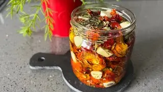 ZEYTİNYAĞLI KURU DOMATES KONSERVESİ 🥫 MUAZZAM BİR KAHVALTILIK / 1bayanchef