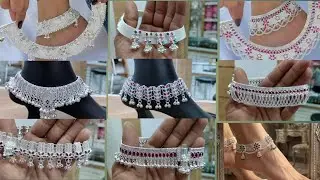 चांदी की पायल की डिजाइन /silver payal designs /beautiful silver anklets designs /silver bridal payal