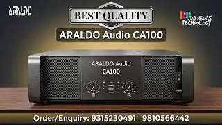 Araldo Audio Amplifier Model number CA100 black colour 7000w 4om high quality