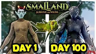 100 Days In Smalland: Survive The Wilds - Can I Defeat Every Boss (Early Access Re-Upload)