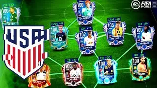 UPGRADED USA SQUADBUILDER | Ft. STARPASS REYNA | STARPASS PULISIC | STARPASS STEFFEN | FIFAMOBILE 21