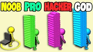 NOOB vs PRO vs HACKER vs GOD in Ladder Race - All Levels Gameplay, MAX LEVEL