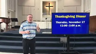 First Baptist church crystal river Announcements 11/23/25 Tim Lantzy