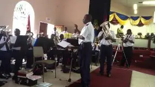 Euphonium Solo We will all shout alleluia, soloist Patricio Mpanzu