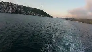 Sunset in Istanbul at Bosphorus 