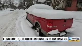 Long shifts, tough decisions for plow drivers