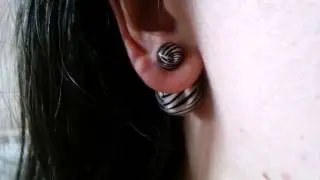 Double Faced Big Pearl Earrings. BuyInCoins.