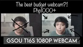 The Best Budget/Affordable Webcam?! | GSOU T16S 1080p Webcam | Demo and Review
