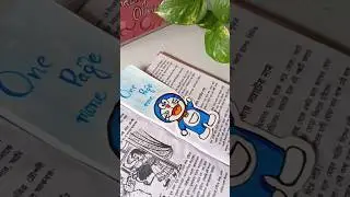 Doraemon bookmark 🔖 making #diy #art #shorts