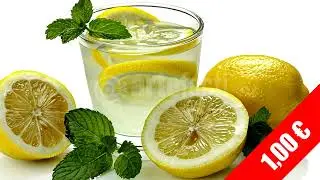Fresh Lemon Mint Infused Water Stock Video
