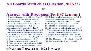 With clues HSC English First Paper//Robin Mallick//How to fill up with clues