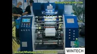 FullAutomatic 8 Shafts Stretch Film Rewinding Machine;8shafts Stretch Film Rewinder;PE Film Rewinder