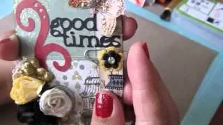 Personal Cricut Challenge #25~ Tag style Mini Lace book