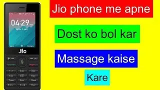 Jio phone me bol kar massage kaise kare|| jio phone new update||technical deep