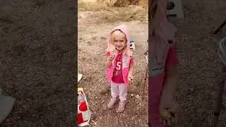 Maya stuck it on her nose.../Майя наклеила себе на нос...#shorts